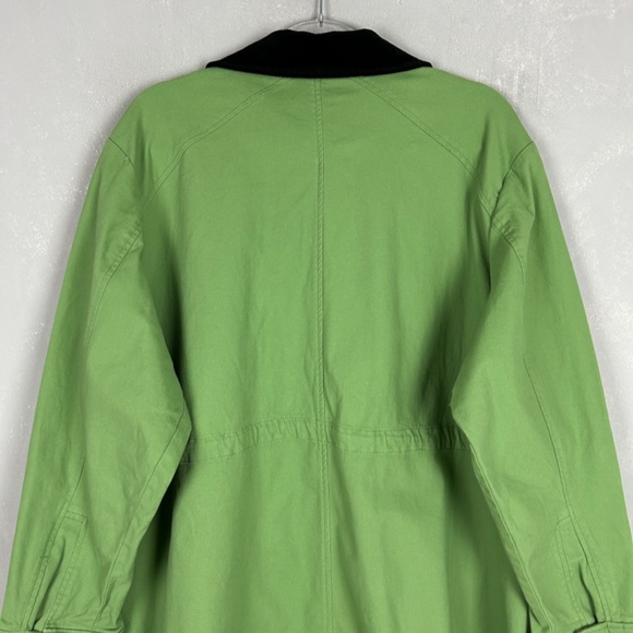 Joan Rivers plus size 2X Field chore jacket green black corduroy trim cotton - Picture 9 of 16